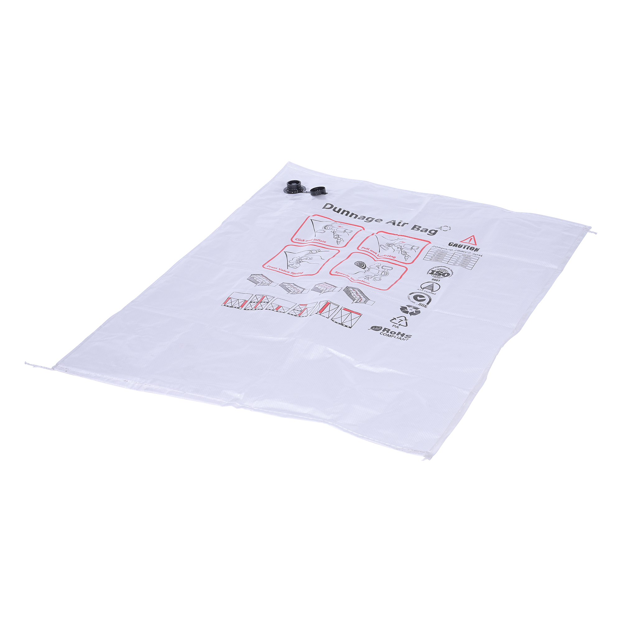 Vestil Polypropylene Inflatable Dunnage Bag — 48in. x 36in., Level 1, White, Model# BAG-4836-L1